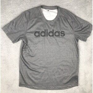 Adidas Gray Climalite T Shirt Mens Size Medium Gray Short Sleeve Athletic